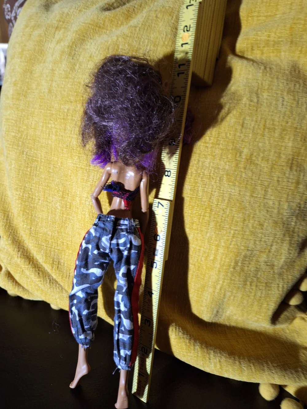 Monster High Clawdeen Wolf Fashion Doll with Camouflage Pants.